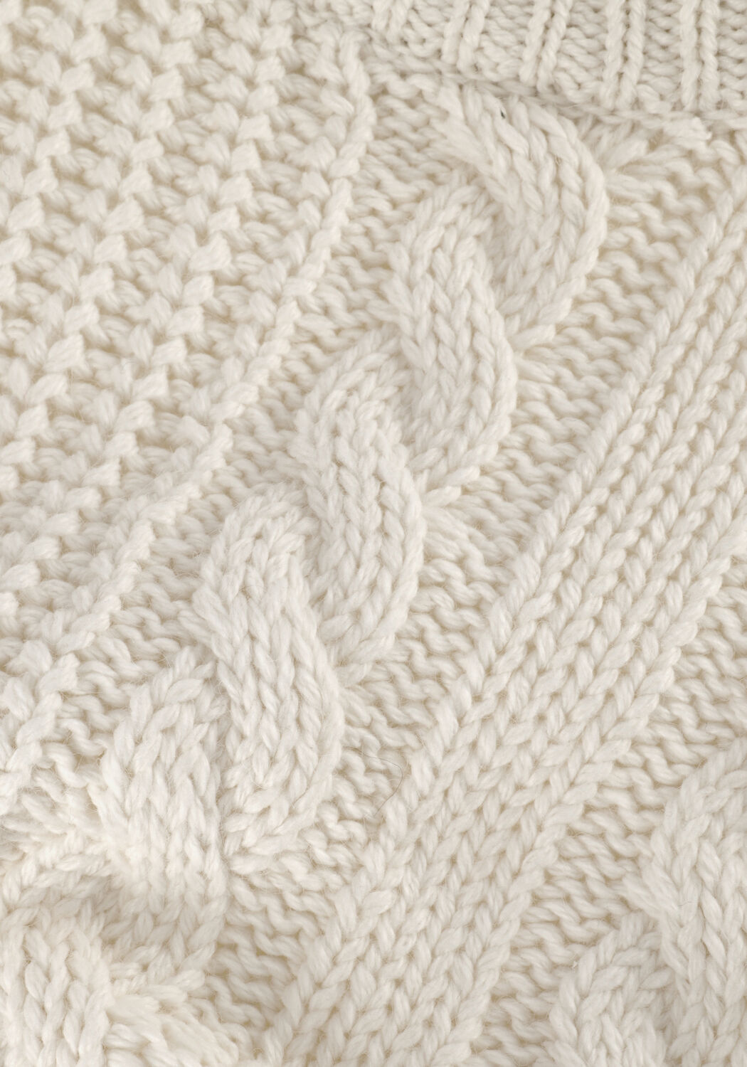 Wei&szlig;e ENVII Pullover ENBLANCA LS CABEL KNIT 5250 - large