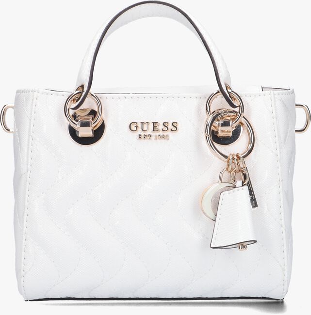 Weiße GUESS Handtasche SASKY MINI TOTE - large