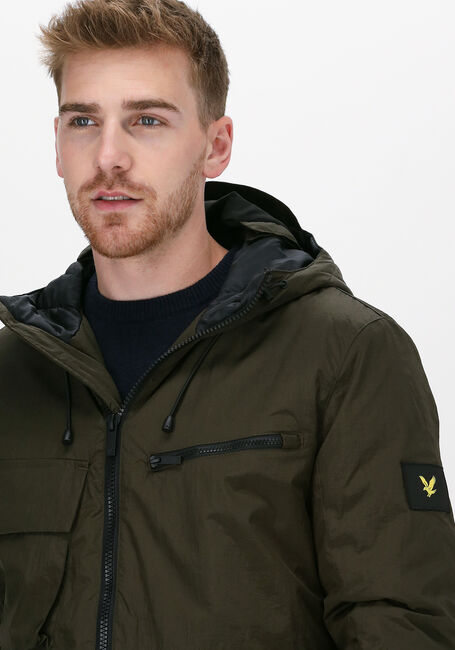 Grüne LYLE & SCOTT Wattierte Jack WADDED DUAL POCKET JACKET WITH - large