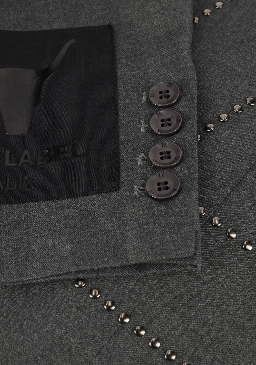 Graue ALIX THE LABEL Blazer LADIES WOVEN CLASSY - large