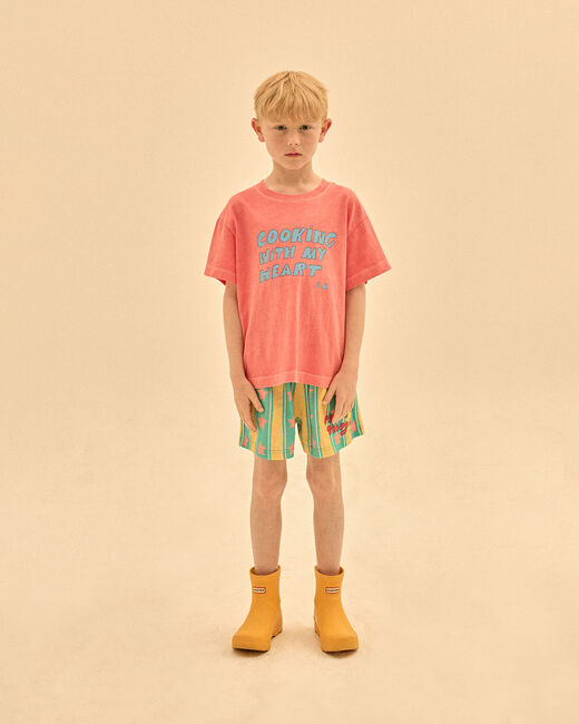 Orangene Jelly Mallow T-shirt COOKING HEART PIGMENT - large