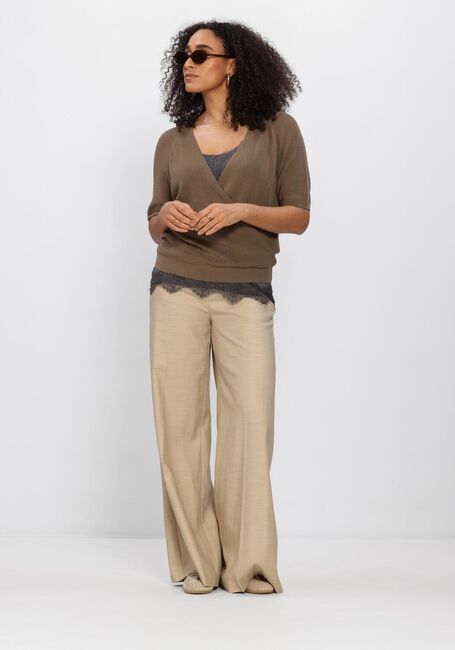 Braune ANOTHER LABEL Pullover & Cardigans ALLINI KNITTED PULL S/S/ - large