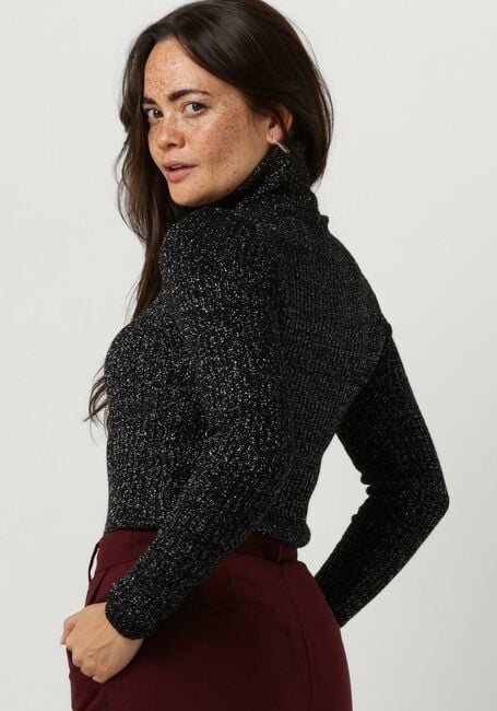 Graue ACCESS Rollkragenpullover LUREX KNITTED TURTLENECK TOP - large