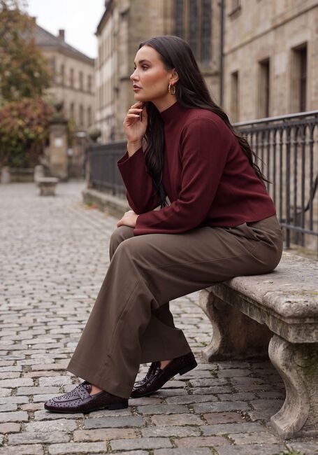 Bordeaux MINUS Pullover MSLUPI HIGH NECK KNIT PULLOVER - large