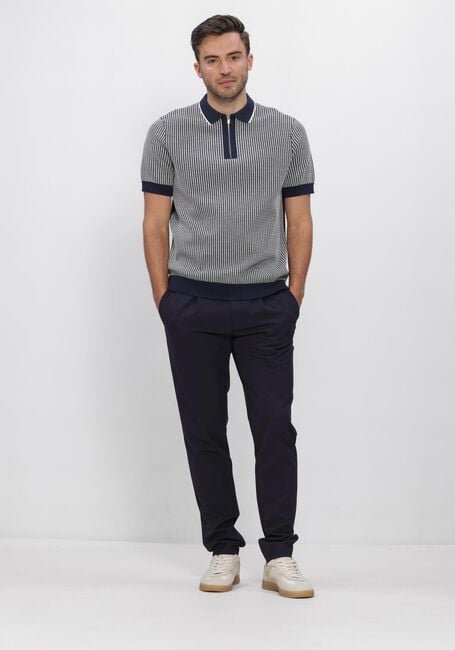 Dunkelblau BLUE INDUSTRY Polo-Shirt KNITTED POLO SHORT SLEEVE - large