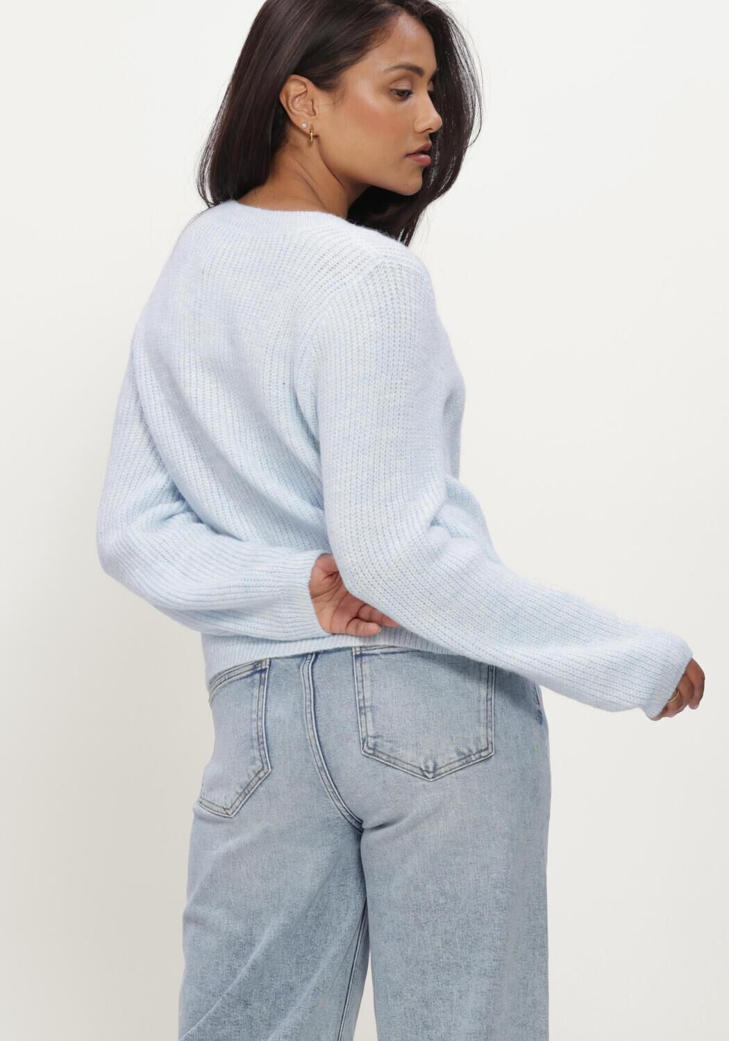 Hellblau MODSTR&Ouml;M Pullover CRISMD CARDIGAN - large