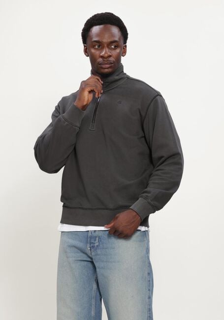 Dunkelgrau G-STAR RAW Sweatshirt UNIT WASHED HALF ZIP SW L\S - large