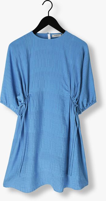 Blaue MSCH COPENHAGEN Minikleid MSCHAMALIA 3/4 DRESS - large