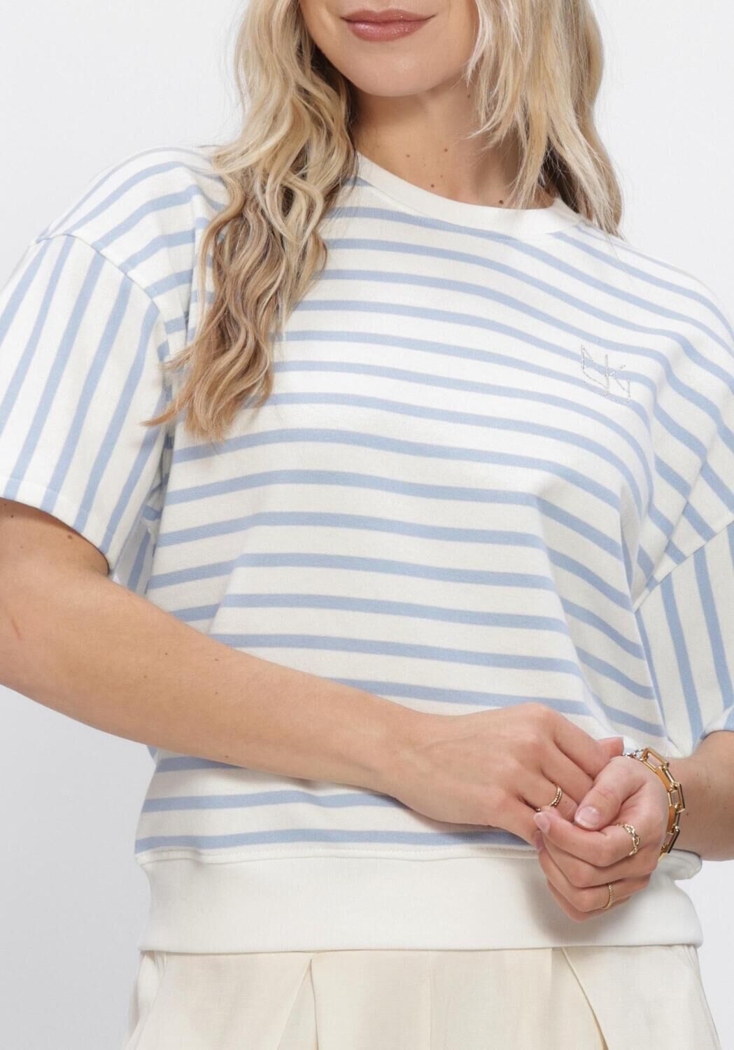 Wei&szlig;e NUKUS Pullover LOTTE PULLOVER STRIPE - large