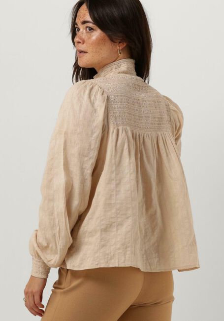 Beige RUBY TUESDAY Blusen KAYA COLL SMOCK AND PINTUCK BLOUSE - large
