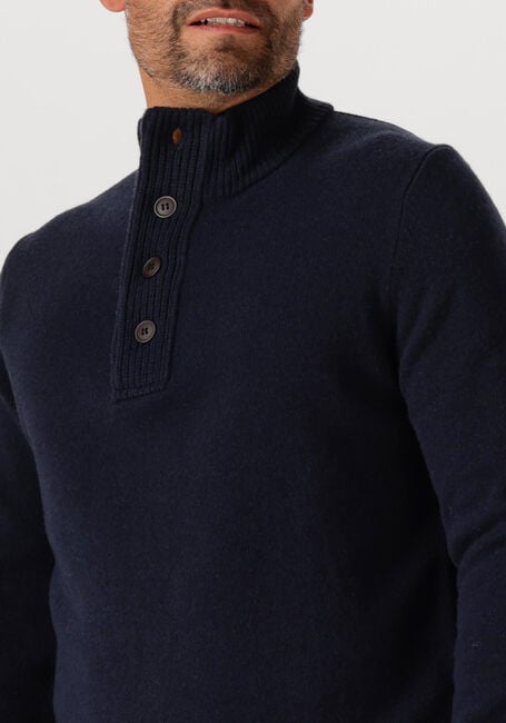 Dunkelblau BARBOUR Pullover ESSENTIAL PATCH HALF ZIP KNITTED JUMPER - large