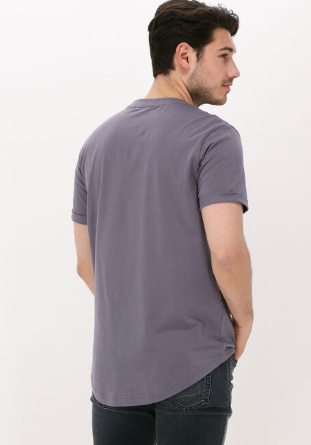 Graue CALVIN KLEIN T-shirt BADGE TURN UP SLEEVE - large