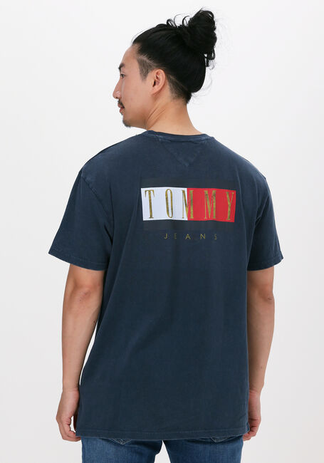 Dunkelblau TOMMY JEANS T-shirt TJM VINTAGE FLAG PRINT TEE - large