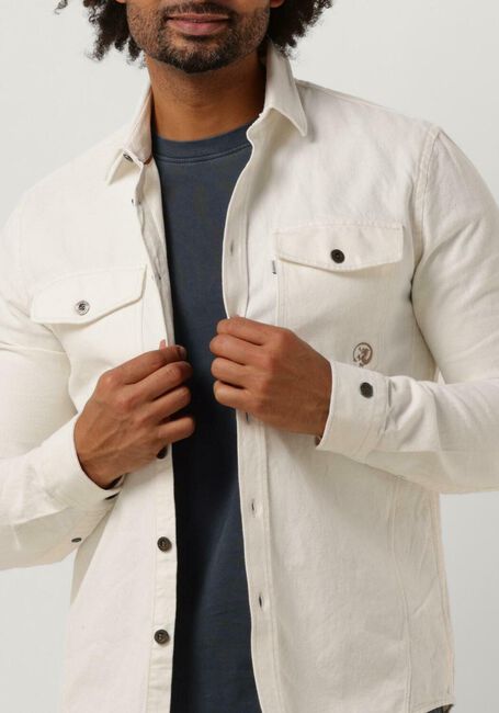 Nicht-gerade weiss CAST IRON Overshirt LONG SLEEVE SHIRT SLUB TWILL OVERSHIRT REGULAR FIT - large