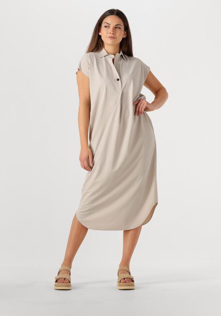Beige PENN & INK Midikleid DRESS - large