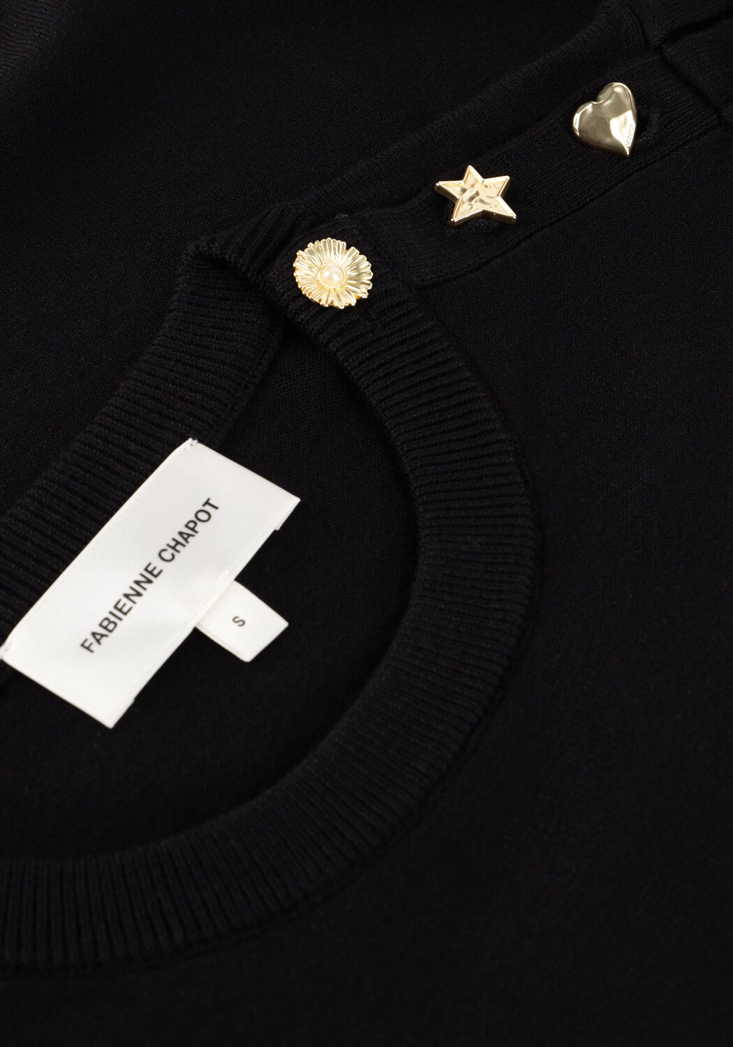 Schwarze FABIENNE CHAPOT Pullover MOLLY BALLOON PULLOVER 9001 - large