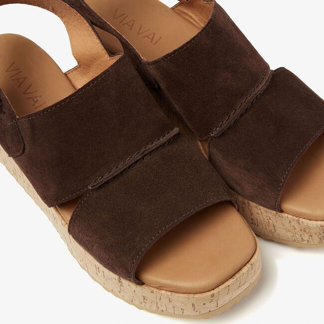 Braune VIA VAI Sandalen SISSEL RUBY - large