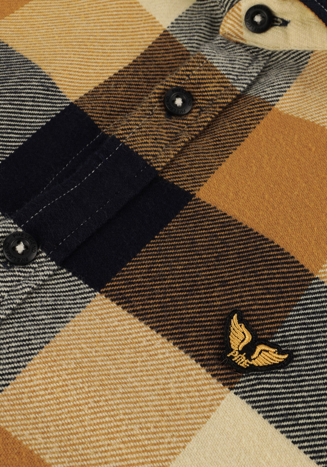 Braune PME LEGEND Overshirt LONG SLEEVE SHIRT HEAVY CTN TWILL CHECK - large