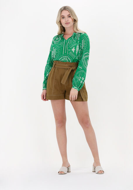 Gr&uuml;ne LOUIZON Blusen HEXAG TOP - large