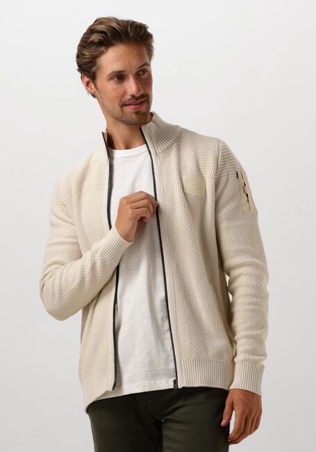 Beige PME LEGEND Strickjacke ZIP JACKET COTTON STRUCTURE - large