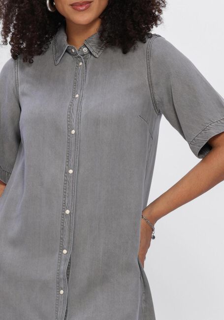 Graue OBJECT Minikleid OBJFRAMA 2/4 RE DENIM DRESS - large