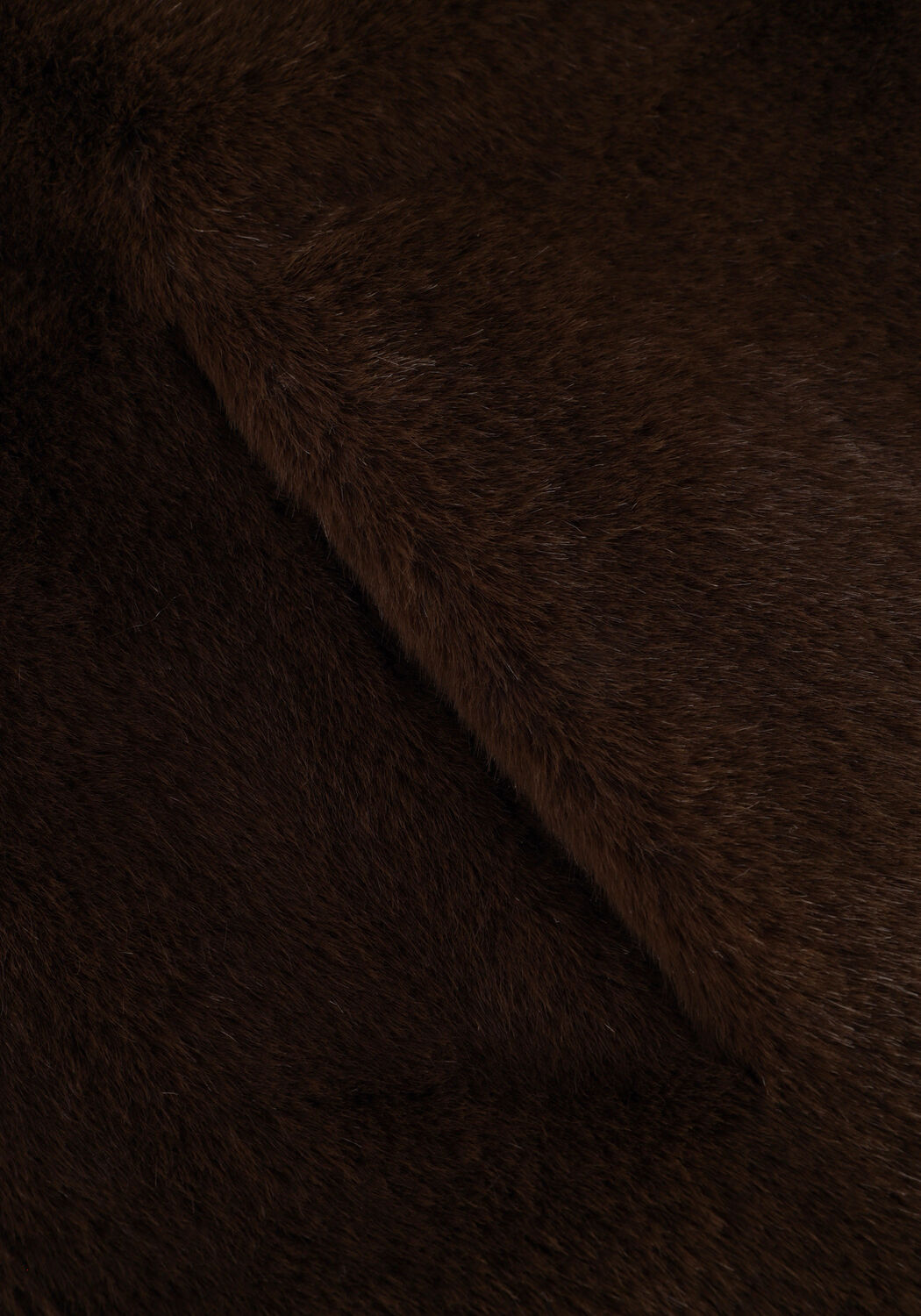 Braune STAND STUDIO Fake-Fur-Jack CAMILLE COCOON COAT - large