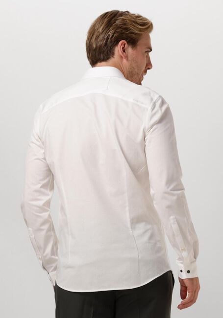 Weiße CAST IRON Casual-Oberhemd LONG SLEEVE SHIRT TWILL JERSEY 2 TONE - large