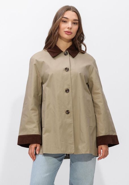 Beige STUDIO AR Trenchcoats FIORA COTTON TWILL - large