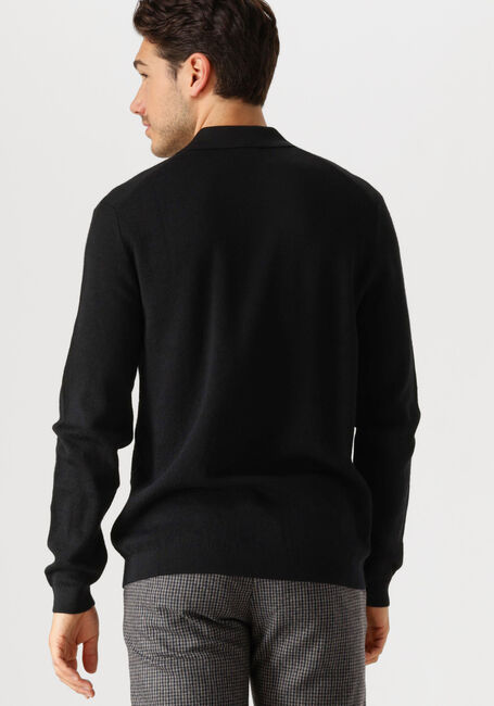 Schwarze SELECTED HOMME Pullover & Cardigans LSHTRAY LS KNIT MERINO BUTTEN CARDIGAN - large