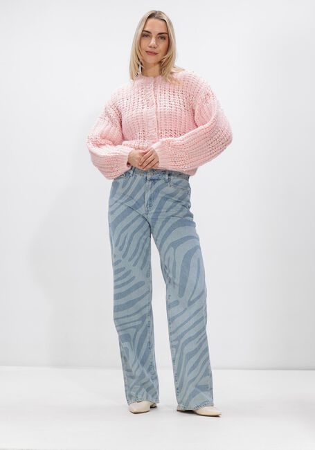 Hell-Pink DANTE6 Strickjacke JUNA STRIPE CARDIGAN - large