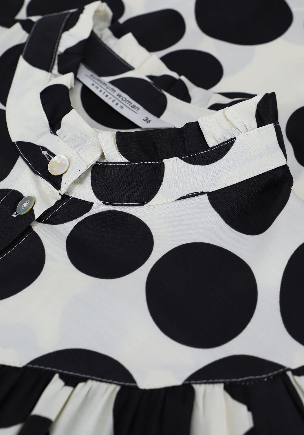 Wei&szlig;e SUMMUM Blusen BLOUSE DOTS - large