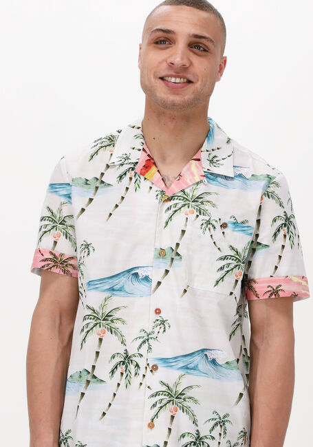 Nicht-gerade weiss SCOTCH & SODA Casual-Oberhemd SEASONAL PRINTED HAWAIIAN DETAILED SHIRT - large