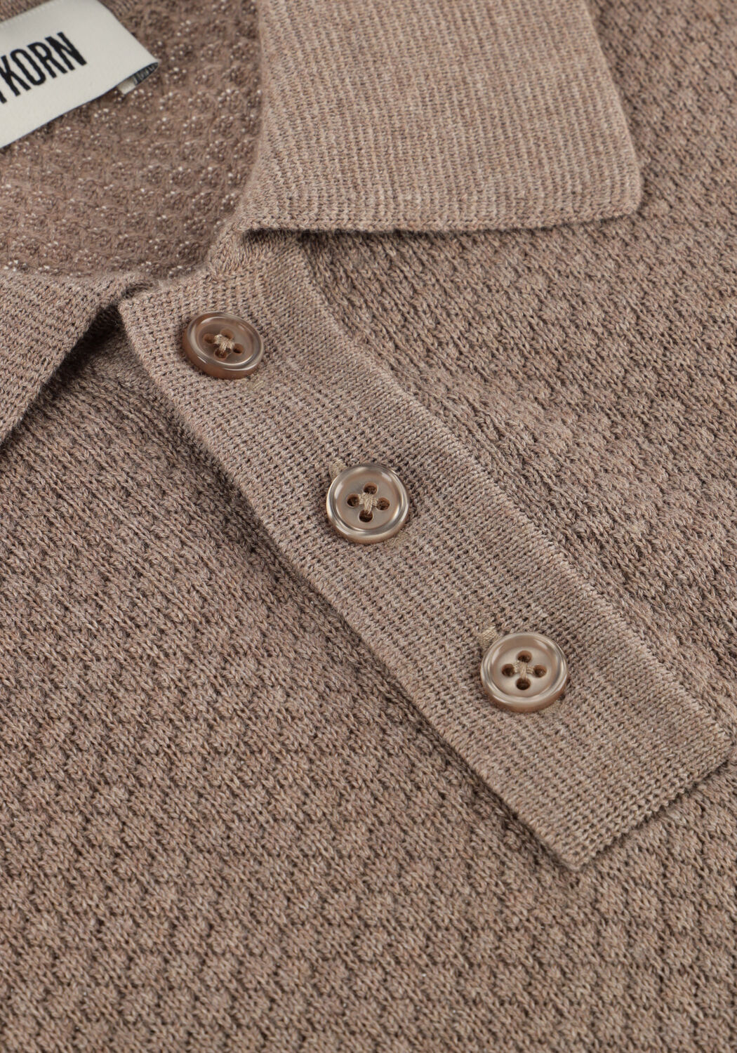 Braune DRYKORN Polo-Shirt TRITON 420187 - large