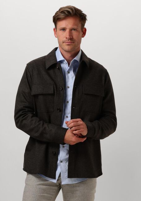 Braune PROFUOMO Overshirt OVERSHIRT KNITTED - large