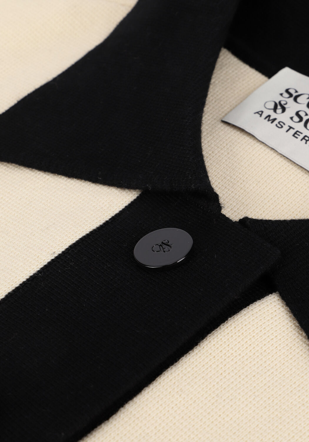 Ecru SCOTCH & SODA Strickjacke KNITTED ORGANIC COTTON BLEND B - large