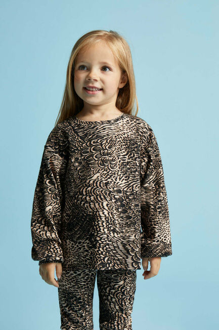 Braune ALIX MINI  KNITTED FEATHER ANIMAL TOP - large