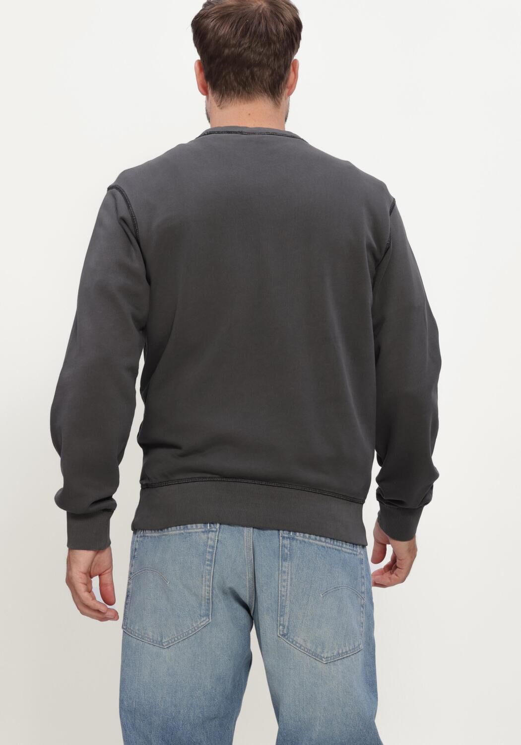 Dunkelgrau G-STAR RAW Sweatshirt UNIT WASHED R SW L\S - large
