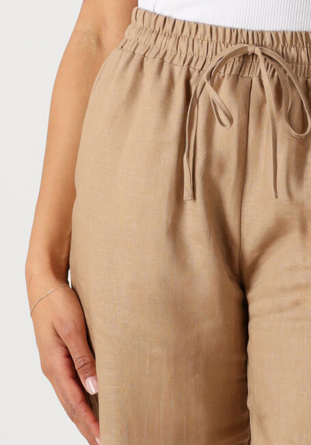 Beige RESORT FINEST Hose LINEN PANTS - large
