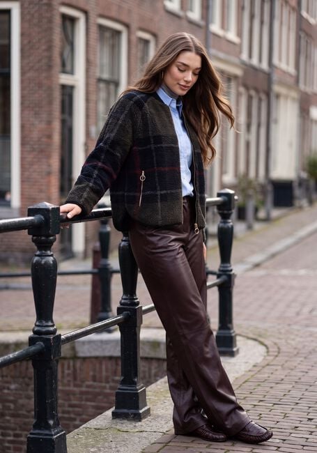 Mehrfarbige/Bunte BARBOUR Pullover & Cardigans TARTAN BARBOUR KIRKLEES FLEECE - large
