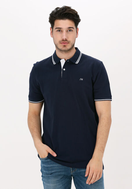 Blaue SELECTED HOMME Polo-Shirt SLHAZE SPORT SS POLO W - large