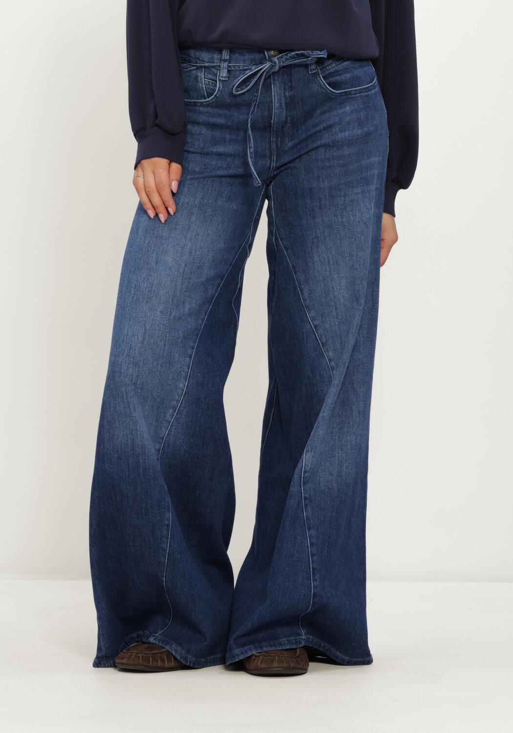 Blaue MAC Weite Hose 0333 AUTH. COMFORT VINTAGE DENIM WIDE EXTREME - large