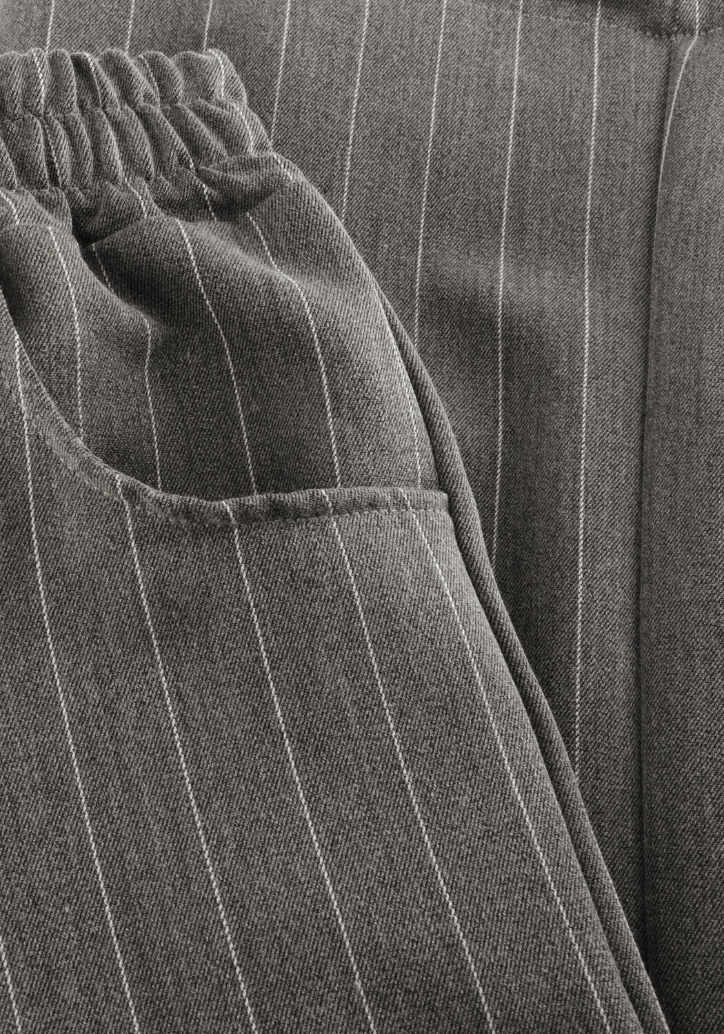 Graue Salty Stitch Weite Hose PANTALON - large