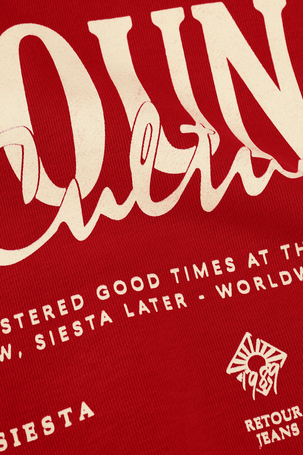 Rote RETOUR Sweatshirt MARIJN - large