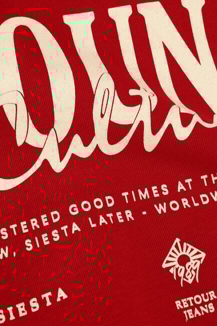 Rote RETOUR Sweatshirt MARIJN - large