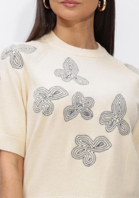 Creme OBJECT Pullover OBJLANEY RUBIN SS PULLOVER - large