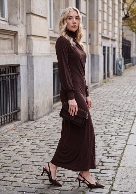 Braune NOTRE-V Maxikleid NV-ISELLA - large