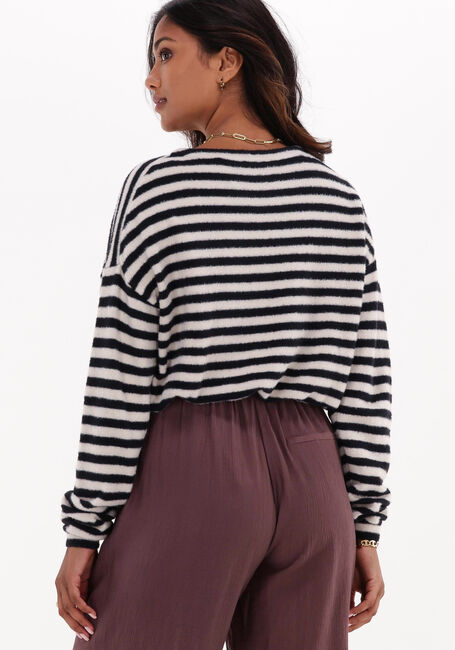 Schwarze CATWALK JUNKIE Pullover KN SOFT STRIPE - large
