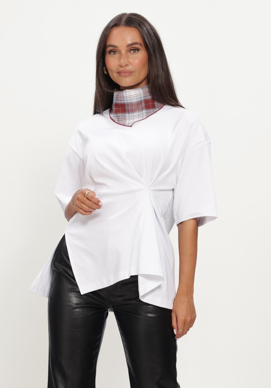 Wei&szlig;e CO'COUTURE Tops & T-shirts MEDAXCC ASYM TEE - large
