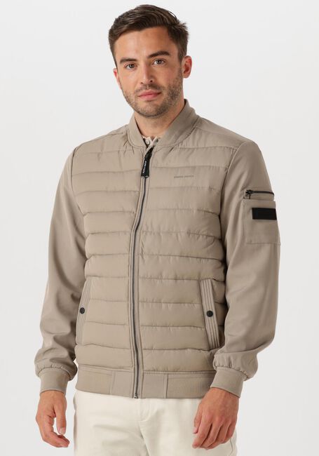Beige PURE PATH Wattierte Jack REGULAR FIT PADDED JACKETS - large