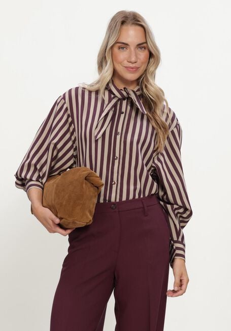 Bordeaux SUMMUM Blusen BLOUSE TWO TONE STRIPE - large
